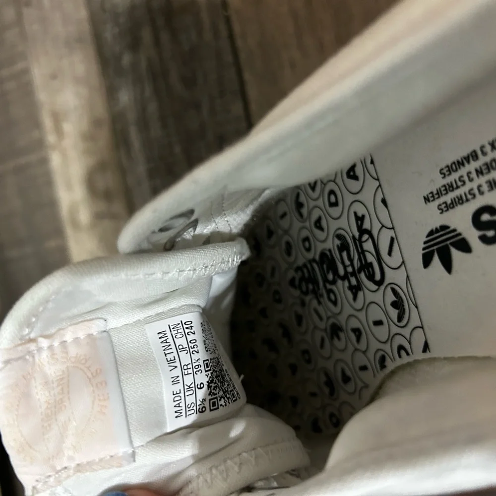 Adidas Nizza Platform pastel & White beaded Sneakers